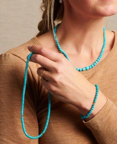 Sleeping Beauty Turquoise 14K Gold Bracelet