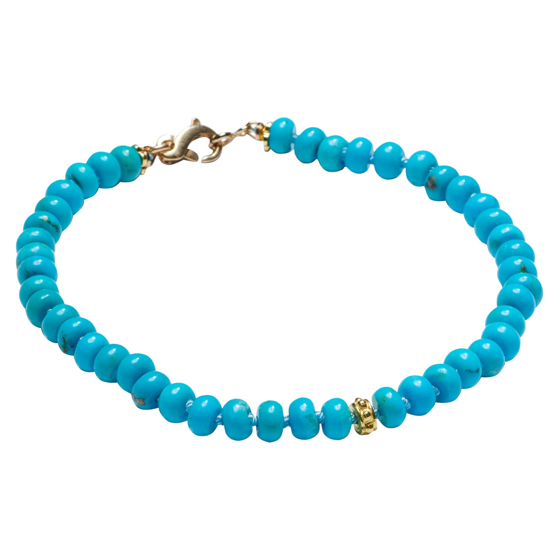 Bracciale in oro 14K con turchese Bella Addormentata