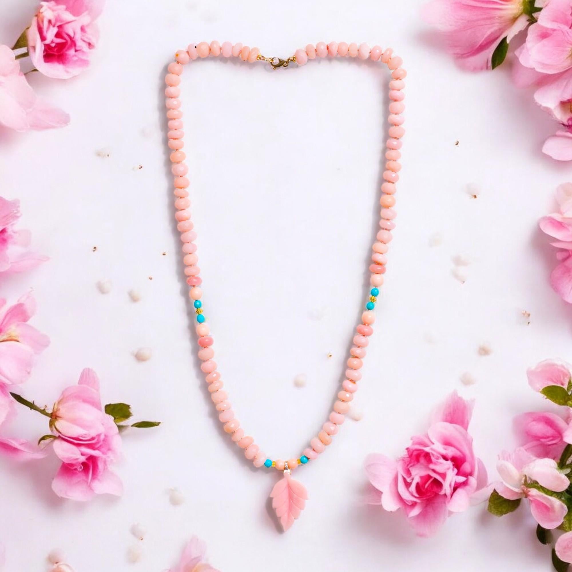 Bead Genuine Sleeping Beauty Turquoise and Sapphire Diamond Pendant Necklace For Sale