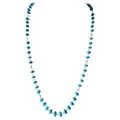 Sleeping Beauty Turquoise Long Necklace