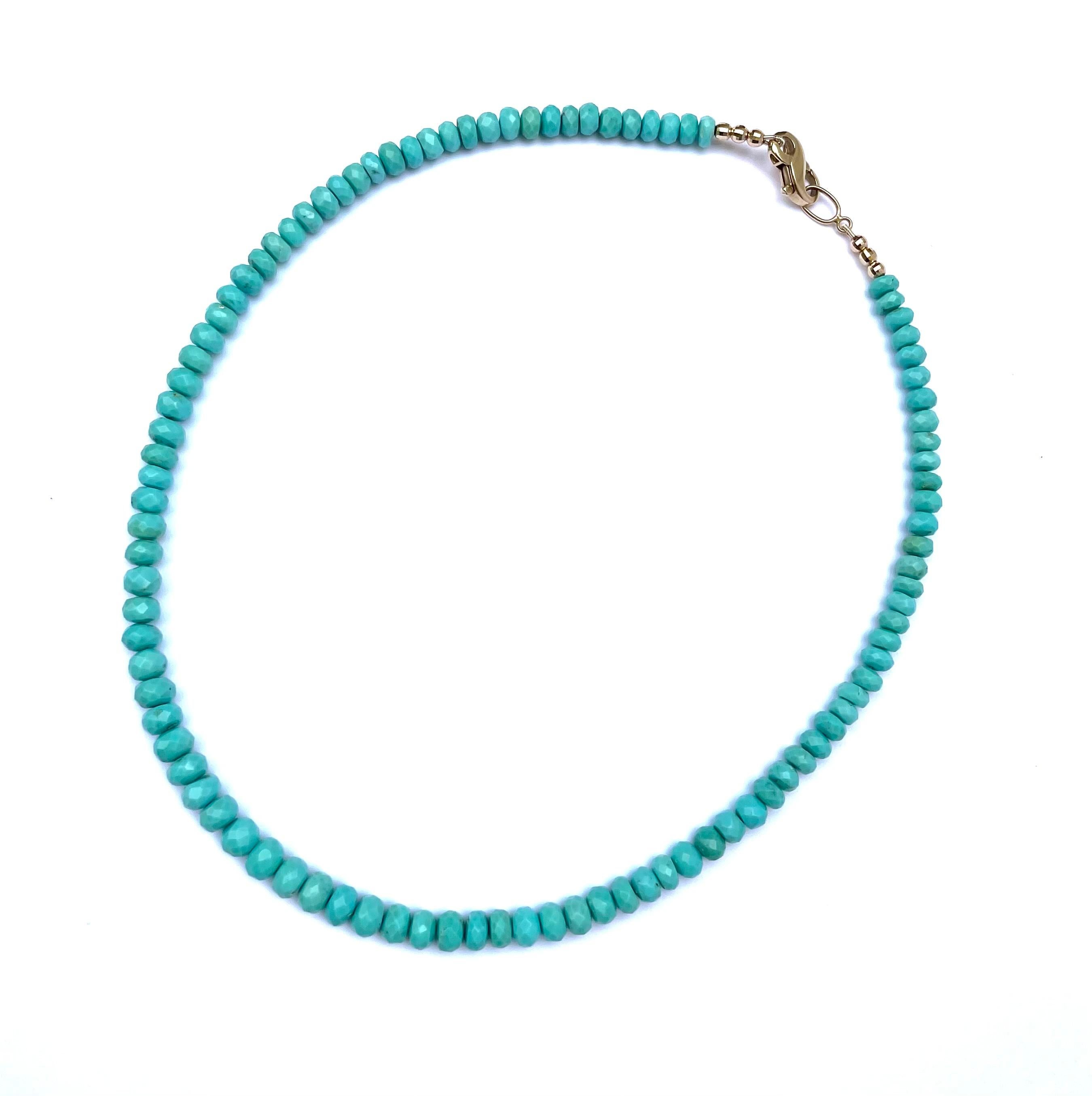 3 strand turquoise necklace