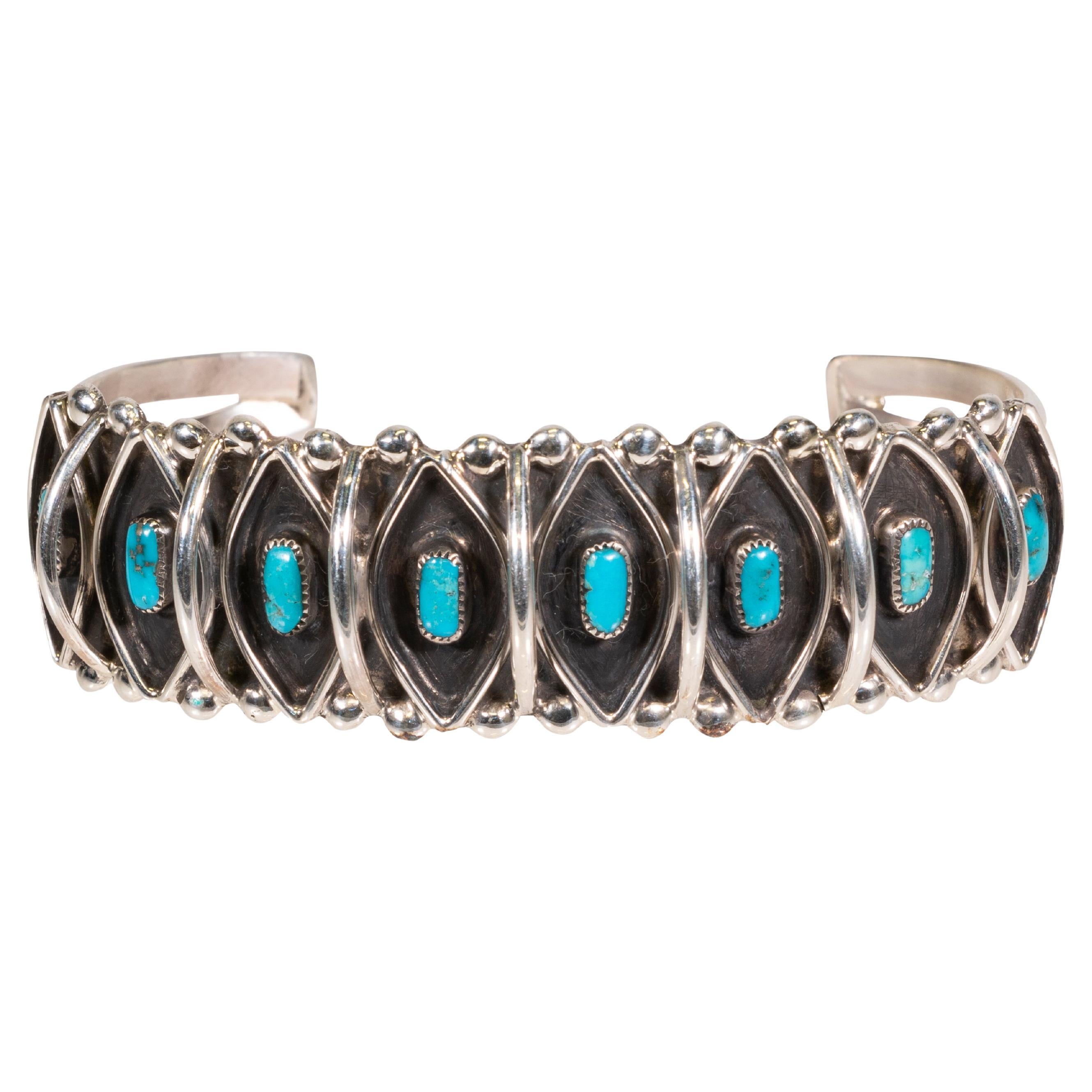 Bracciale a punta d'ago in turchese della Bella Addormentata in vendita