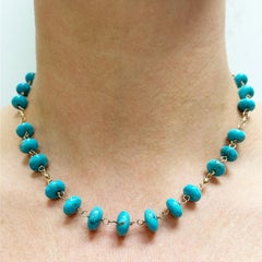 Sleeping Beauty Turquoise Paradizia Necklace