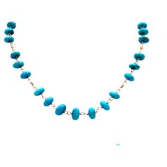 Sleeping Beauty Turquoise Paradizia Necklace