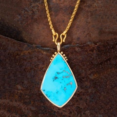 Sleeping Beauty Turquoise Pendant