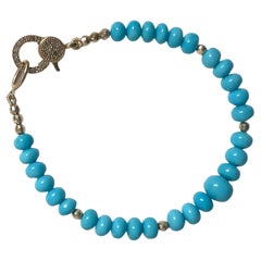 Pulsera Bella Durmiente Turquesa con Diamantes Engastados