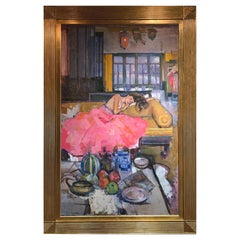 Sleeping Girl On Opium Bed With Still Life & Gourd, Geoffrey Humphries