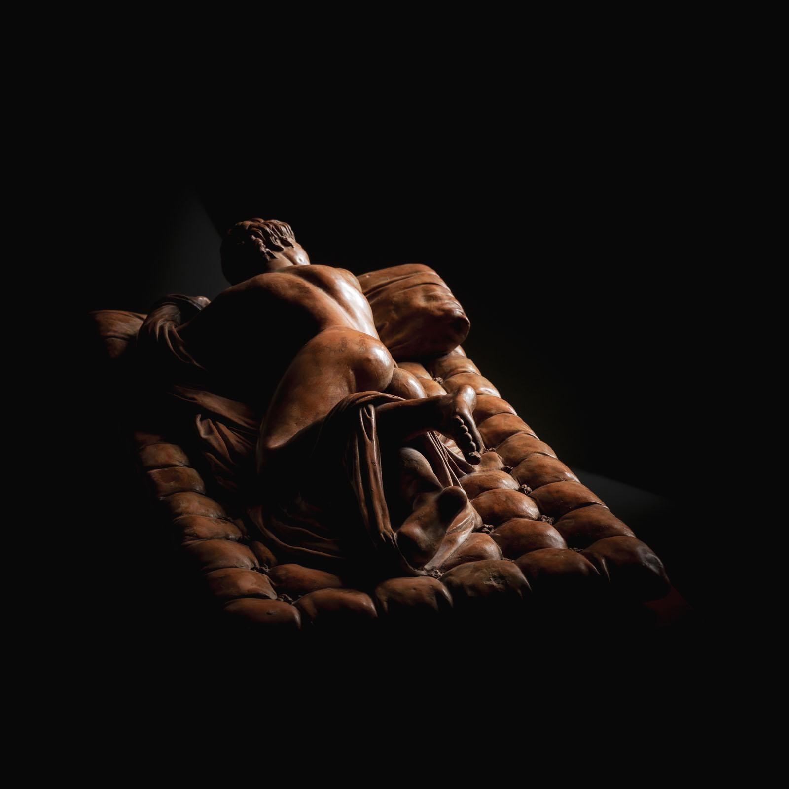 Hellenistic Sleeping Hermaphrodite in Terracotta, early 20th Century