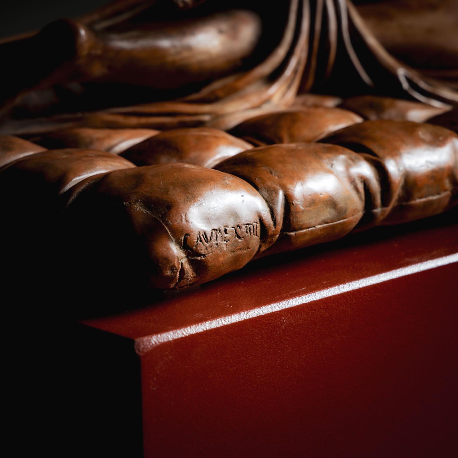 Sleeping Hermaphrodite in Terracotta, early 20th Century In Good Condition In Greding, DE