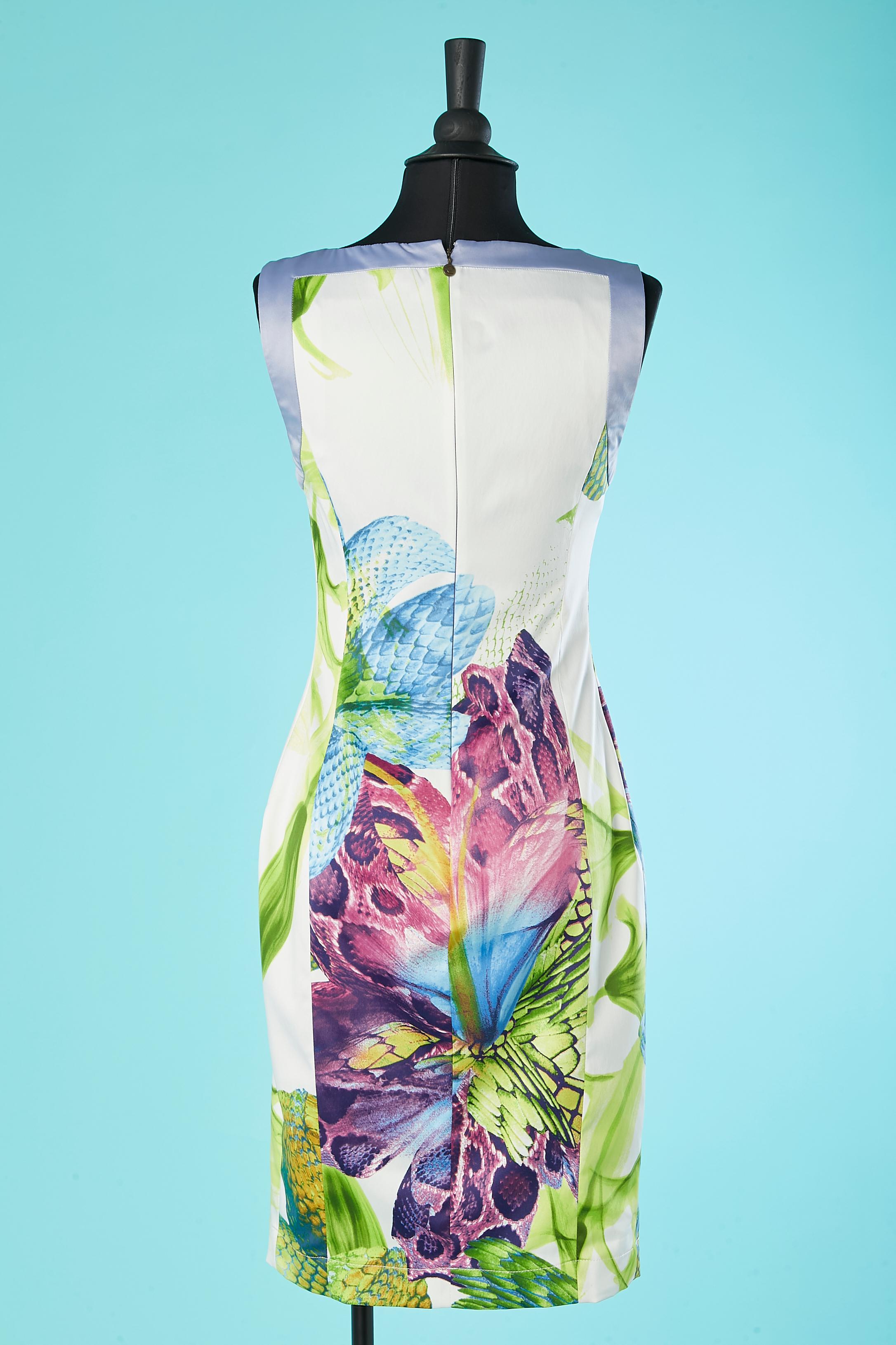 Women's Sleeveless abstract printed cocktail dress Just Cavalli  For Sale
