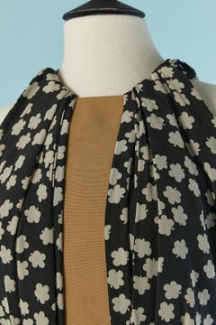 Sleeveless and printed evening dress BALENCIAGA
