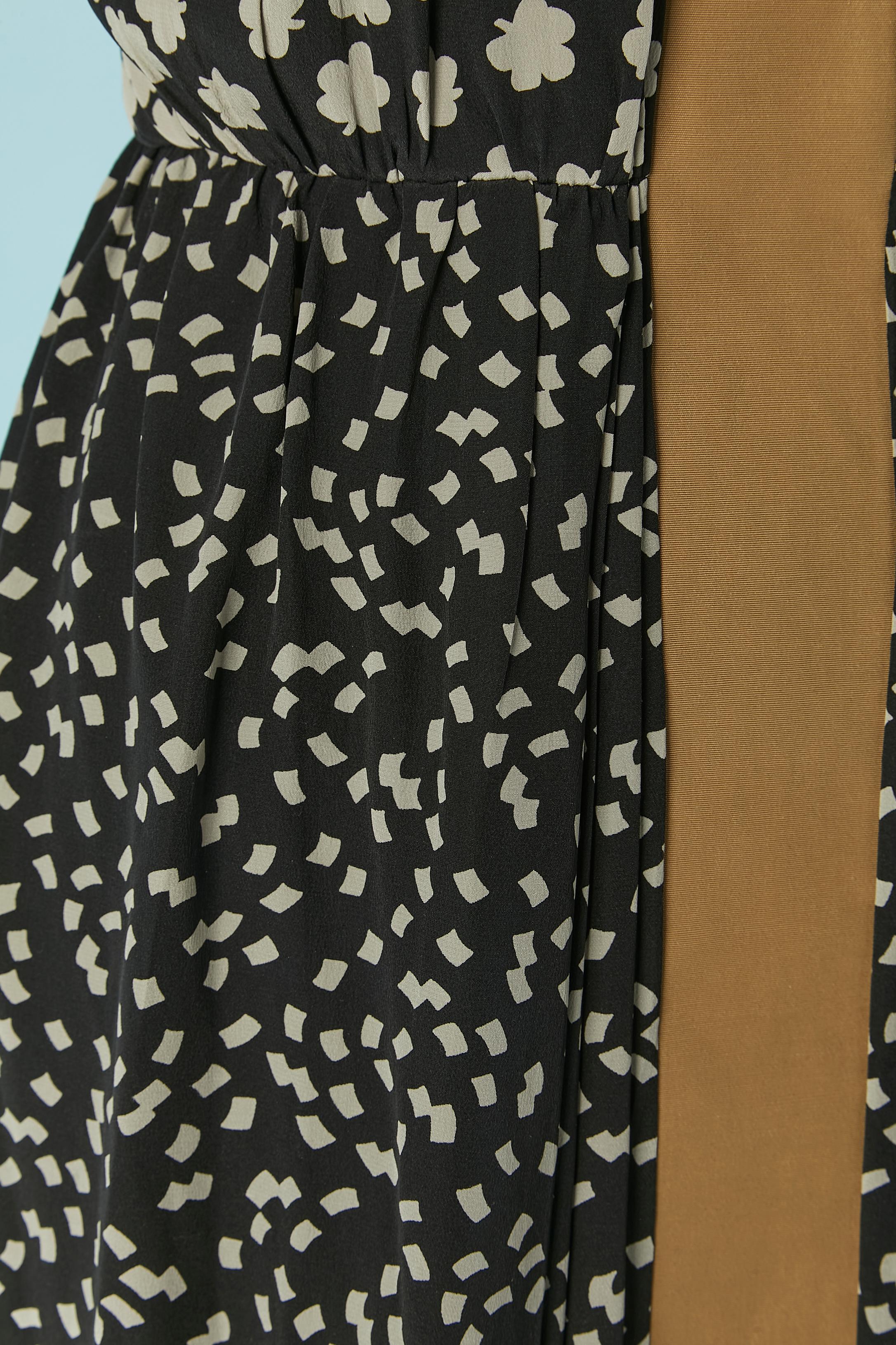 Noir Robe de soirée sans manches et imprimée BALENCIAGA en vente