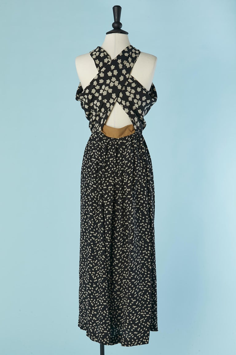 Sleeveless and printed evening dress BALENCIAGA For Sale at 1stDibs Sleeveless and printed evening dress BALENCIAGA For Sale at 1stDibs