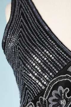 Sleeveless beaded silk top Luisa Spagnoli