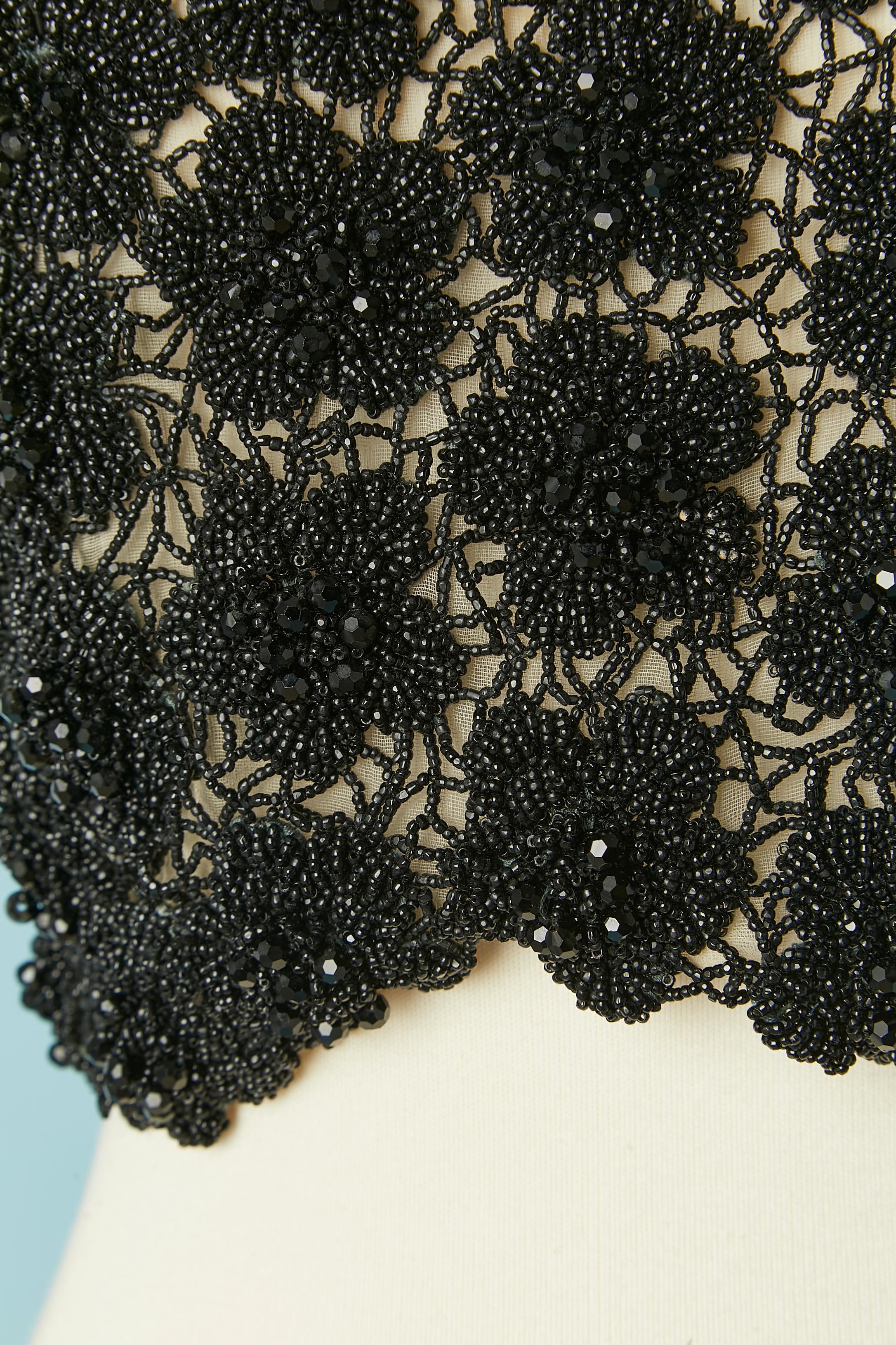 Sleeveless beaded top  Maggy Reeves  Circa 1960's In Excellent Condition For Sale In Saint-Ouen-Sur-Seine, FR