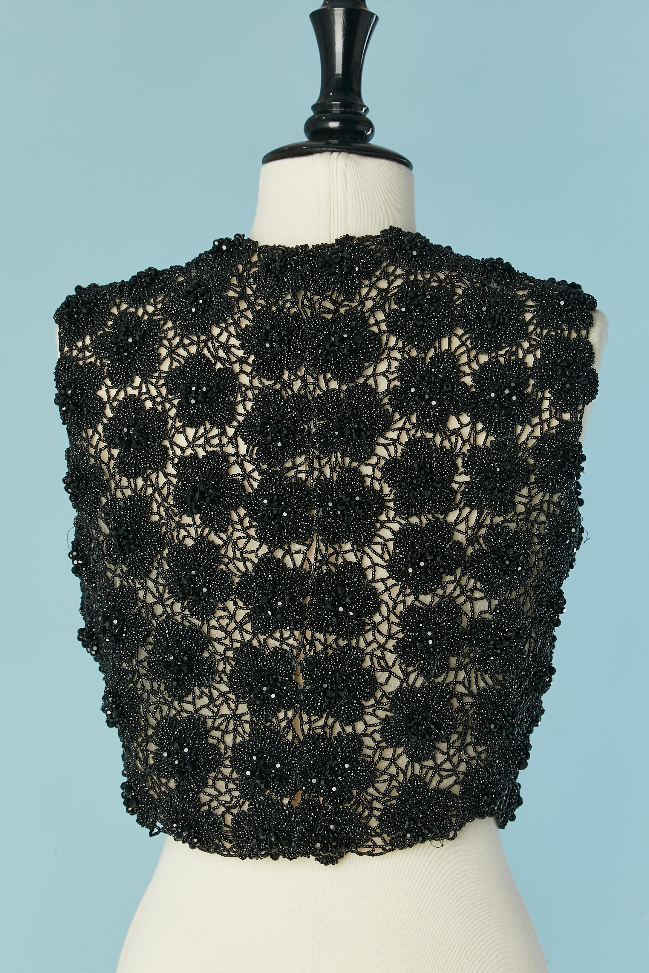 Sleeveless beaded top  Maggy Reeves  Circa 1960's For Sale 1