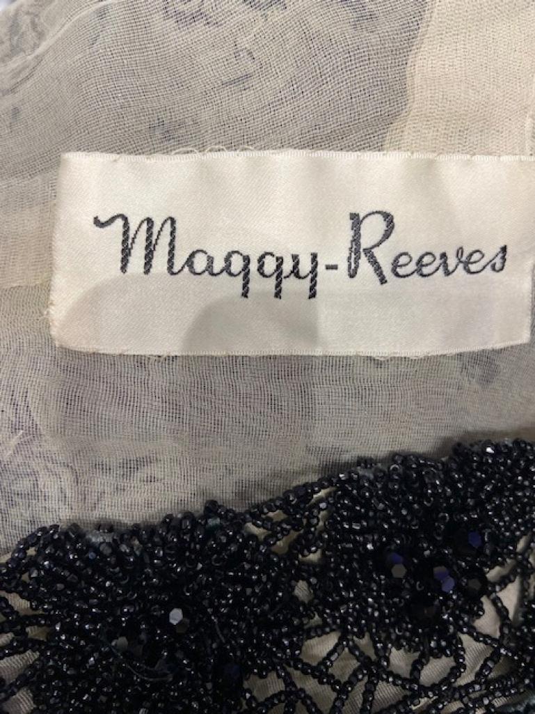 Sleeveless beaded top  Maggy Reeves  Circa 1960's For Sale 2