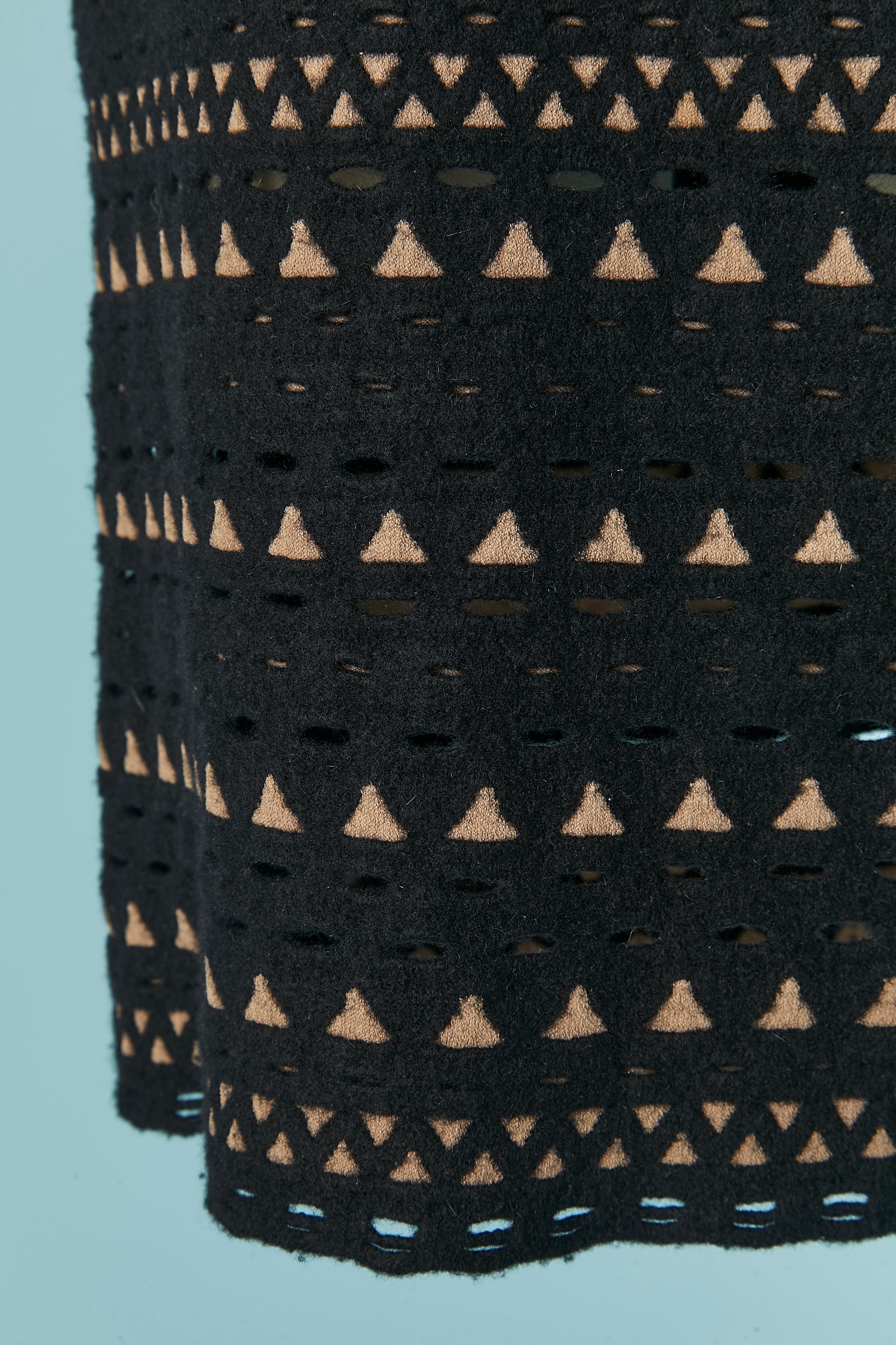Abito senza maniche in maglia jacquard nera e velata ALAIA In condizioni ottime in vendita a Saint-Ouen-Sur-Seine, FR
