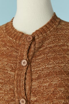 Sleeveless cardigan with fur around the head sleeve Saint Laurent Rive Gauche