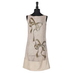 Sleeveless cocktail dress with beaded work REDValentino 