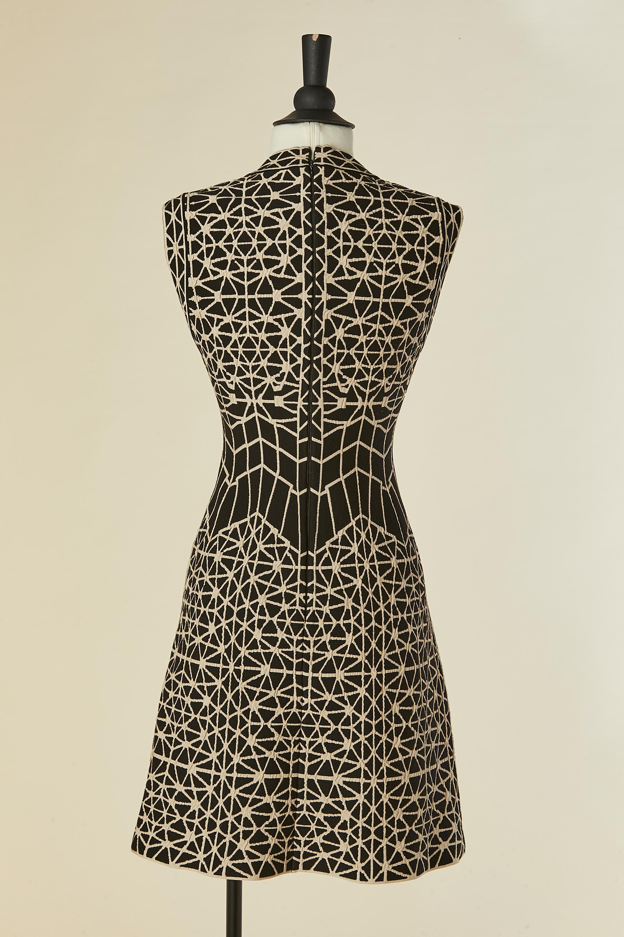 Ärmelloses Cocktailkleid mit grafischem Muster ALAIA im Angebot 1