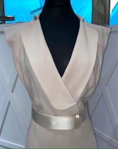 Sleeveless cocktail dress with satin belt Alexander McQueen