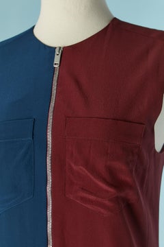 Sleeveless color-block dress pleated on the bottom GIVENCHY