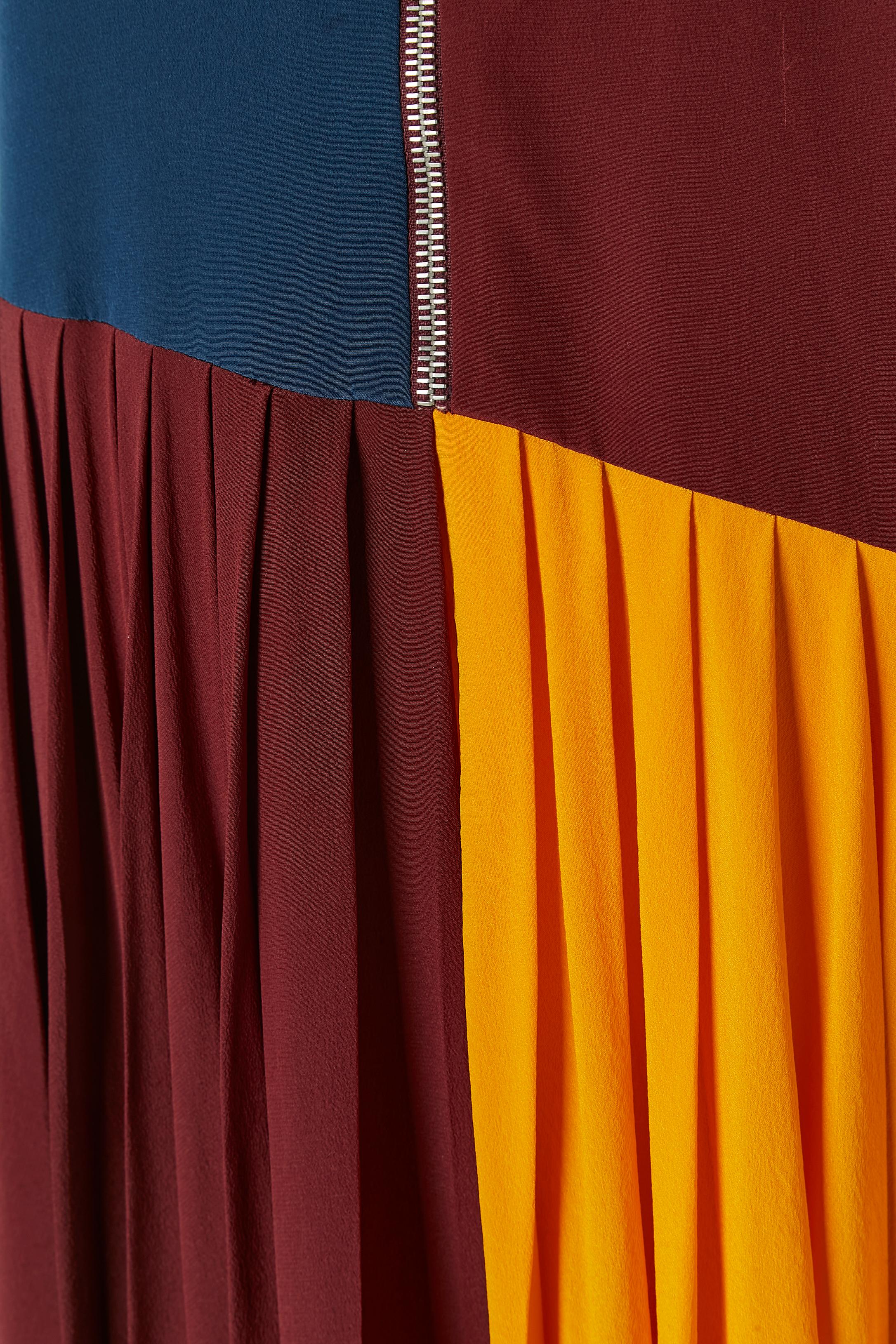 Nero Abito color-block senza maniche con pieghe sul fondo GIVENCHY in vendita