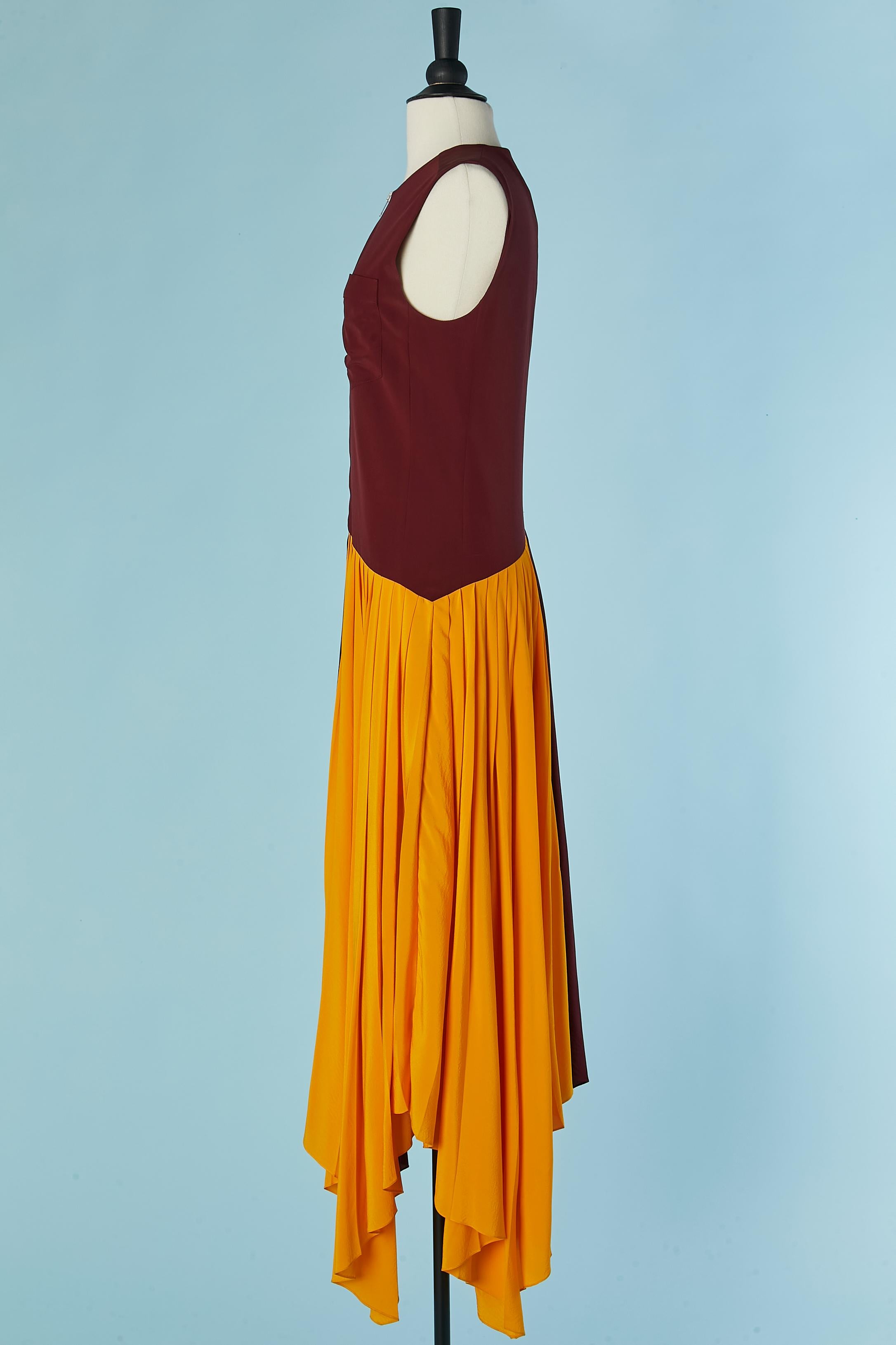 Donna Abito color-block senza maniche con pieghe sul fondo GIVENCHY in vendita