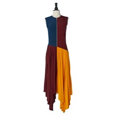 Sleeveless color-block dress pleated on the bottom GIVENCHY