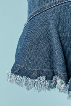 Sleeveless denim dress VERSACE COUTURE