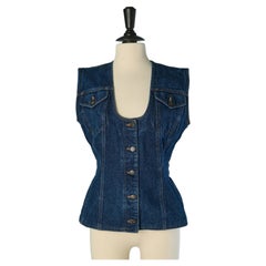 Giacca di jeans senza maniche Jean Paul Gaultier Junior