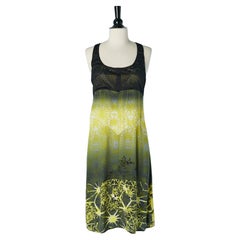 Robe sans manches en maille et tissu imprimé JPG JEAN'S