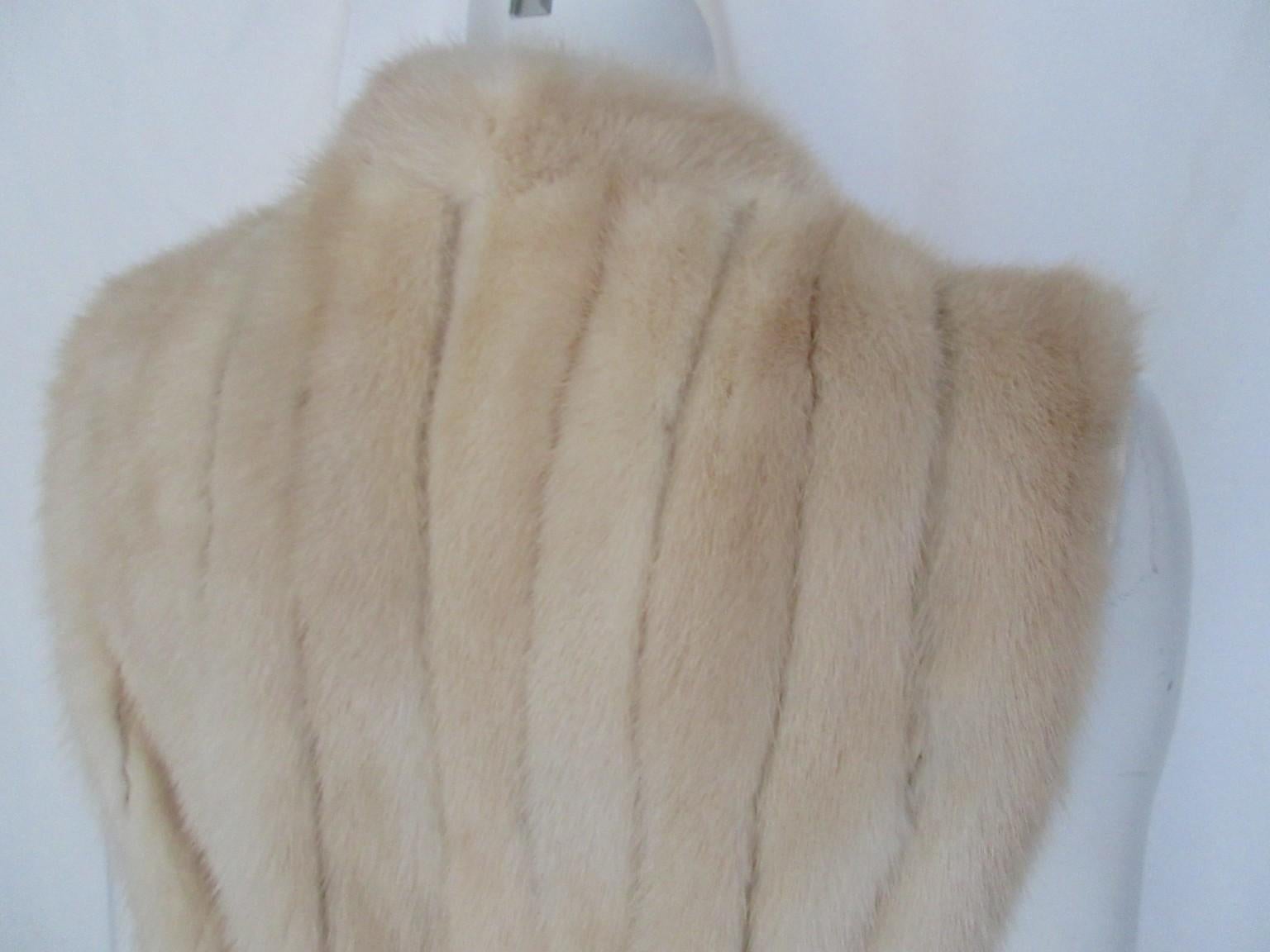 da uomo o donna Gilet senza maniche in pelliccia di visone Golden Pearl in vendita