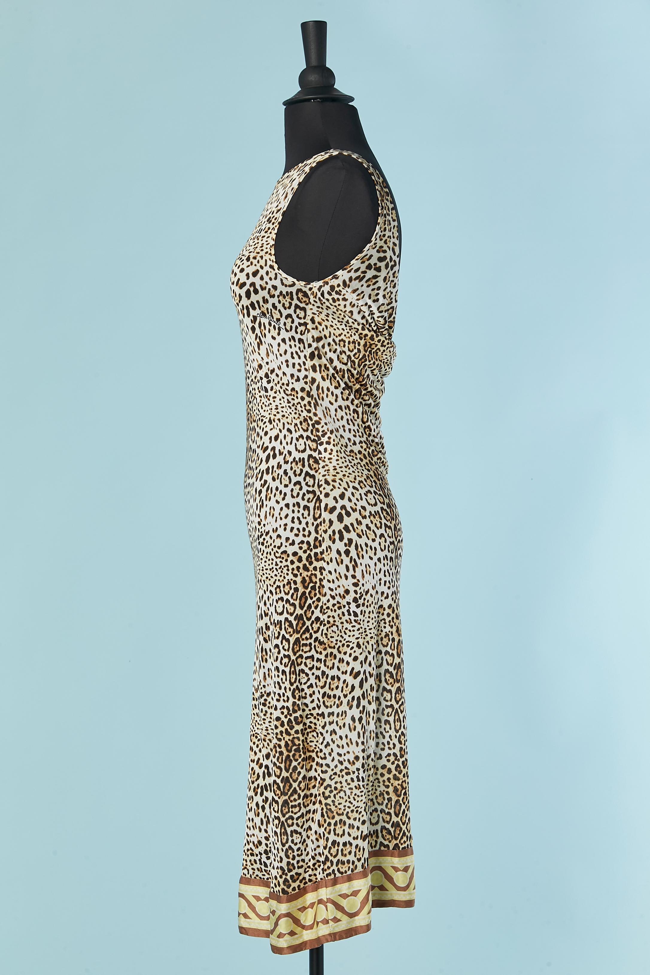 Women's Sleeveless jersey dress with animal print CAVALLI CLASS For Sale