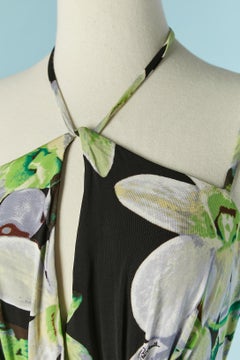 Sleeveless jersey jumpsuit with flower print ROBERTO CAVALLI New with tag