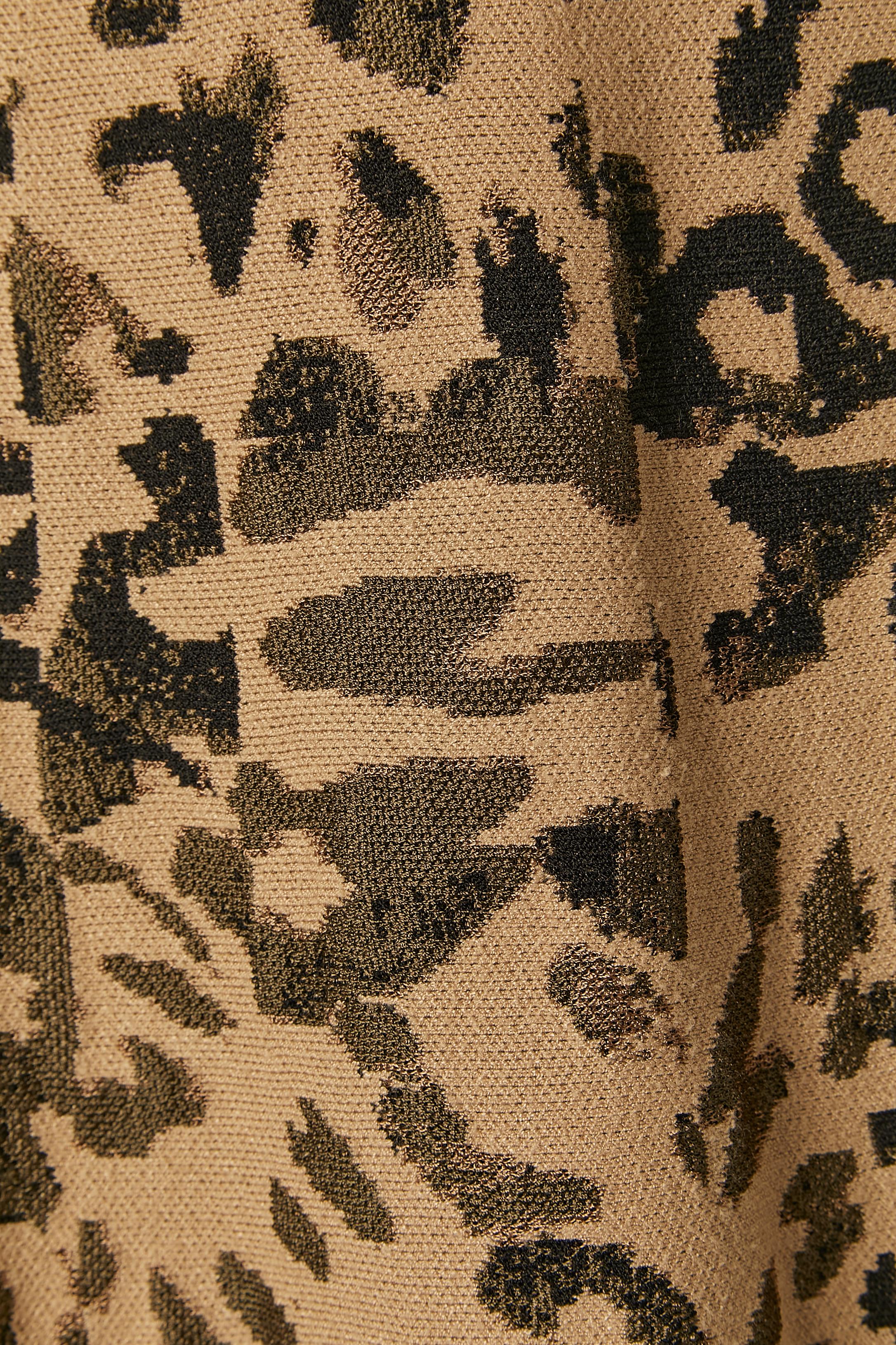 Sleeveless knit jacquard dress with animal pattern RACHEL In Excellent Condition For Sale In Saint-Ouen-Sur-Seine, FR