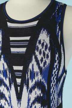 Sleeveless knit jersey jacquard dress ROBERTO CAVALLI