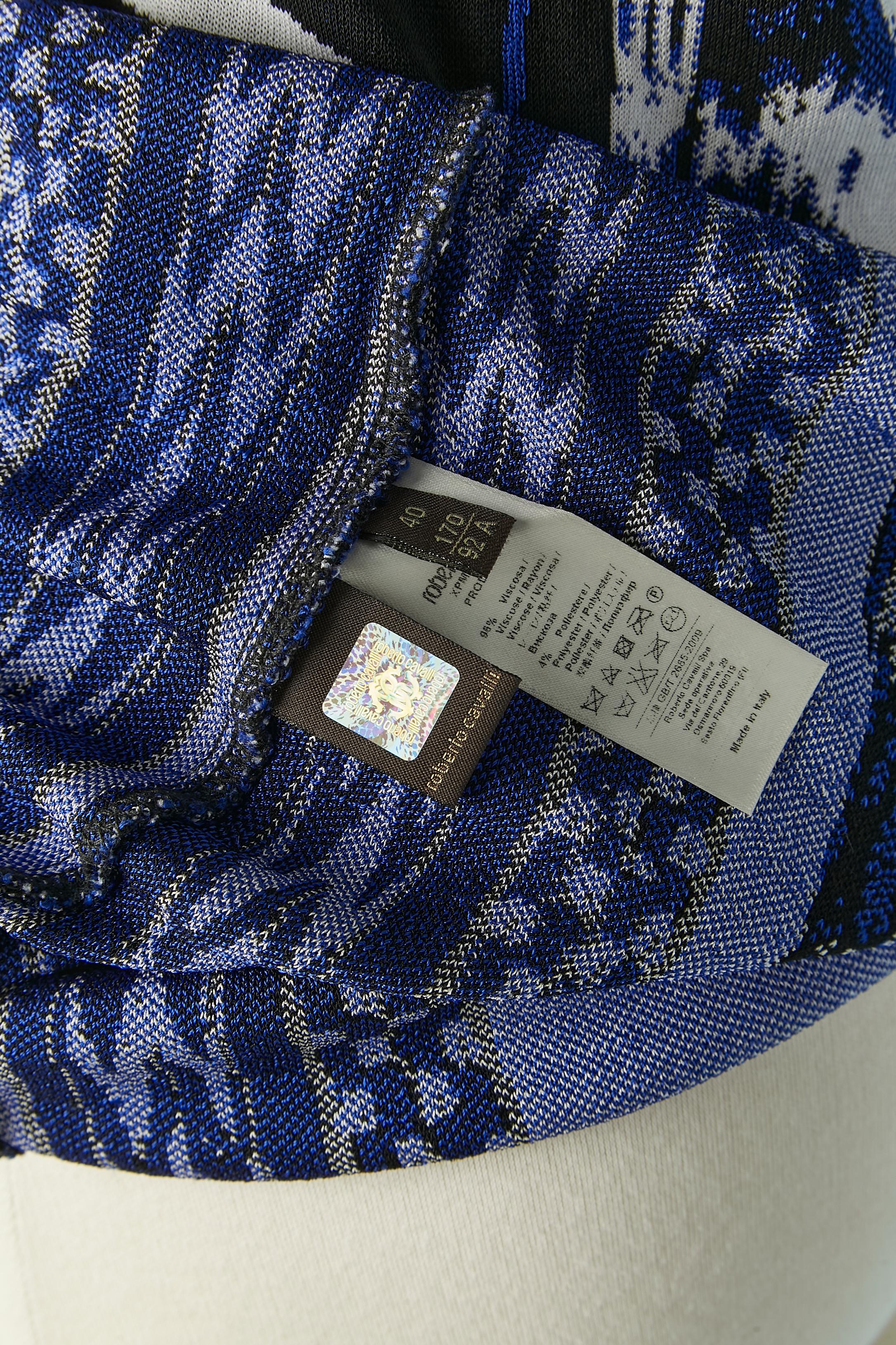 Sleeveless knit jersey jacquard dress ROBERTO CAVALLI For Sale 1