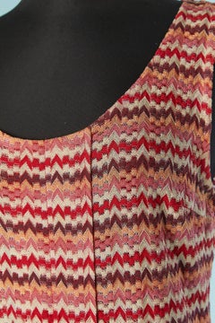 Sleeveless knit multicolor dress MISSONI