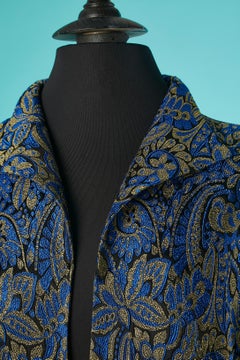 Sleeveless Paisley brocade vest Yves Saint Laurent Variation Circa 1980's