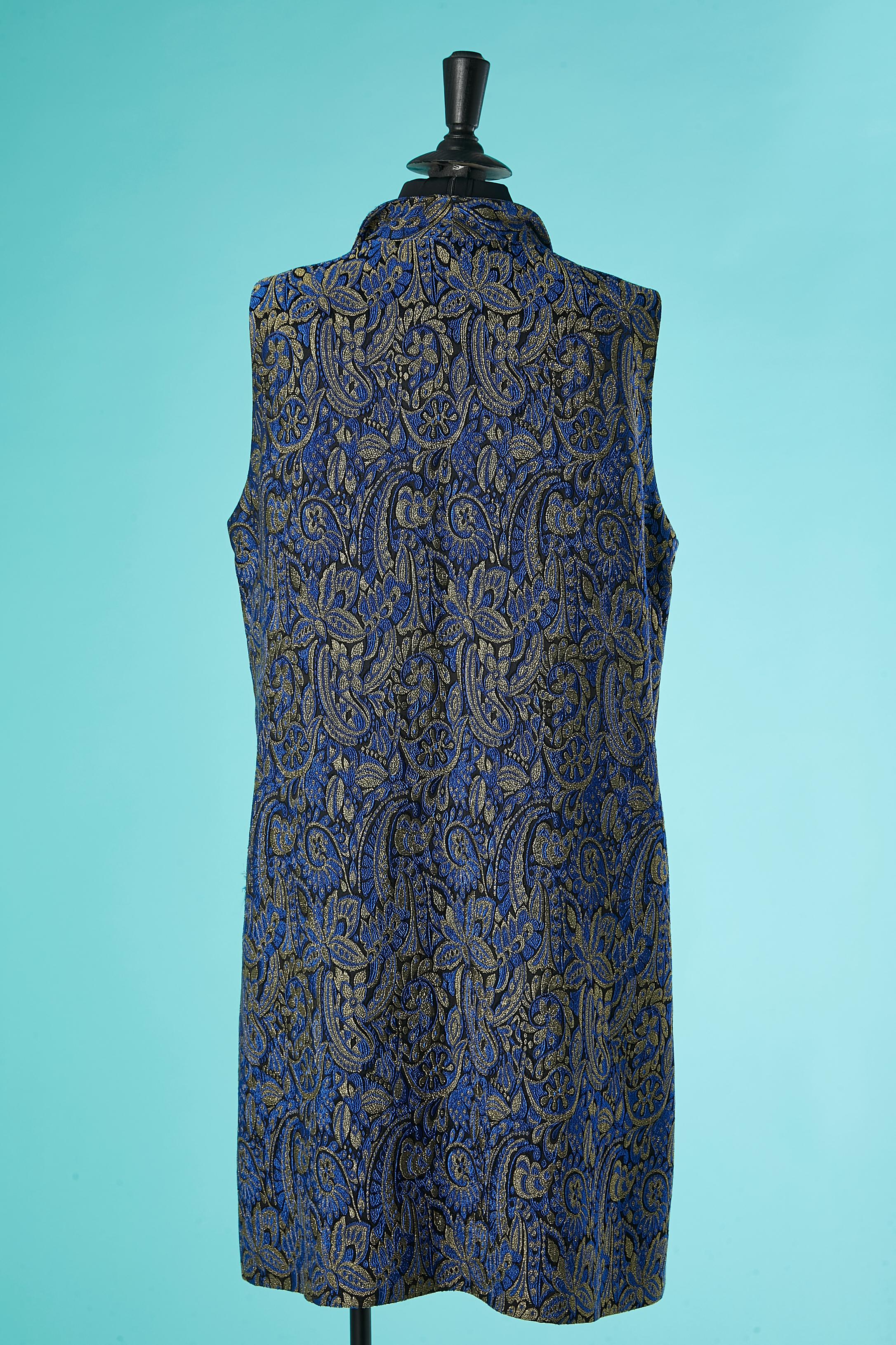 Sleeveless Paisley brocade vest Yves Saint Laurent Variation Circa 1980's  For Sale 1