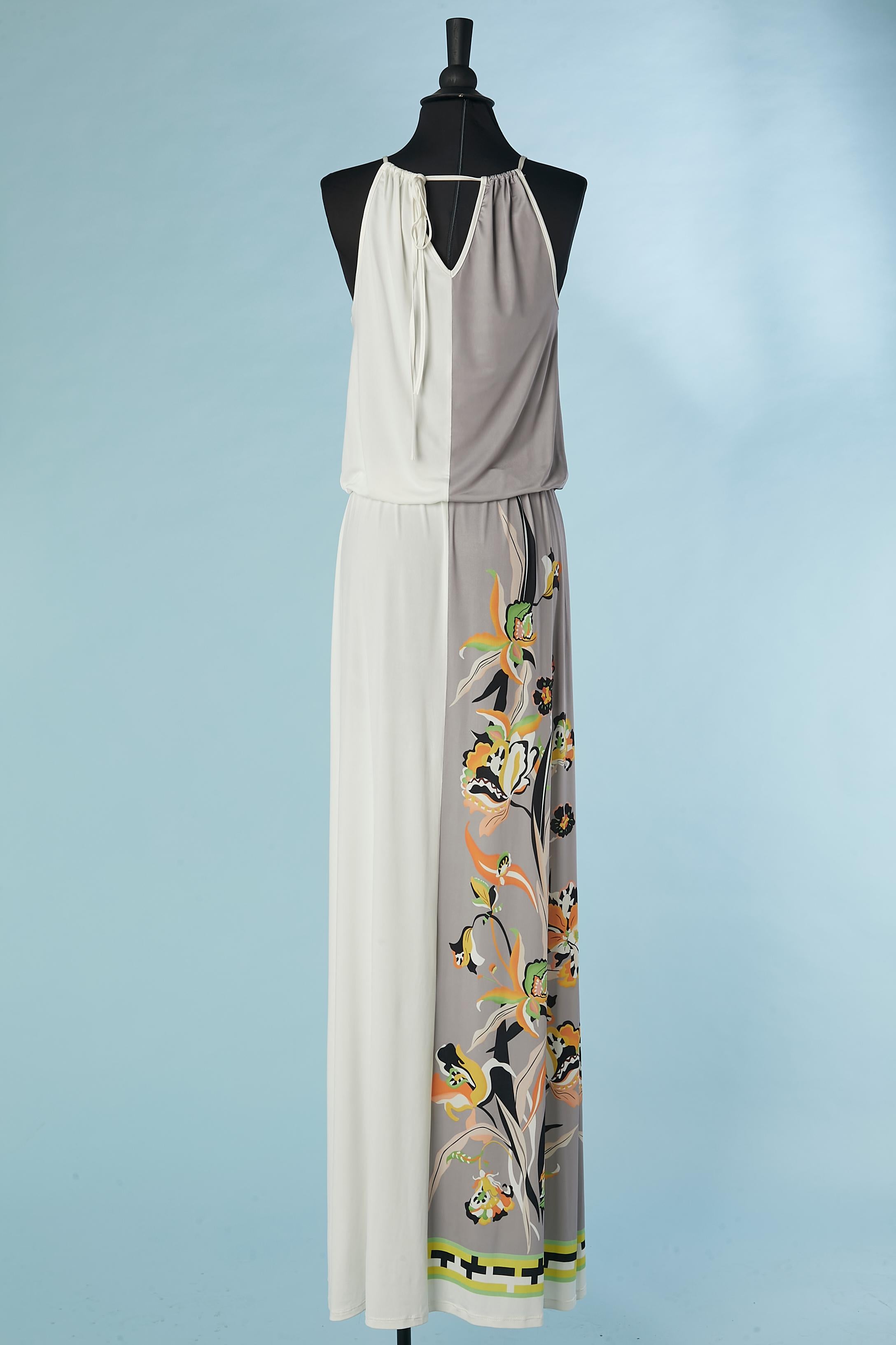 Vestido de noche estampado sin mangas con pedrería  Gai Mattiolo Amar para amar en venta 1
