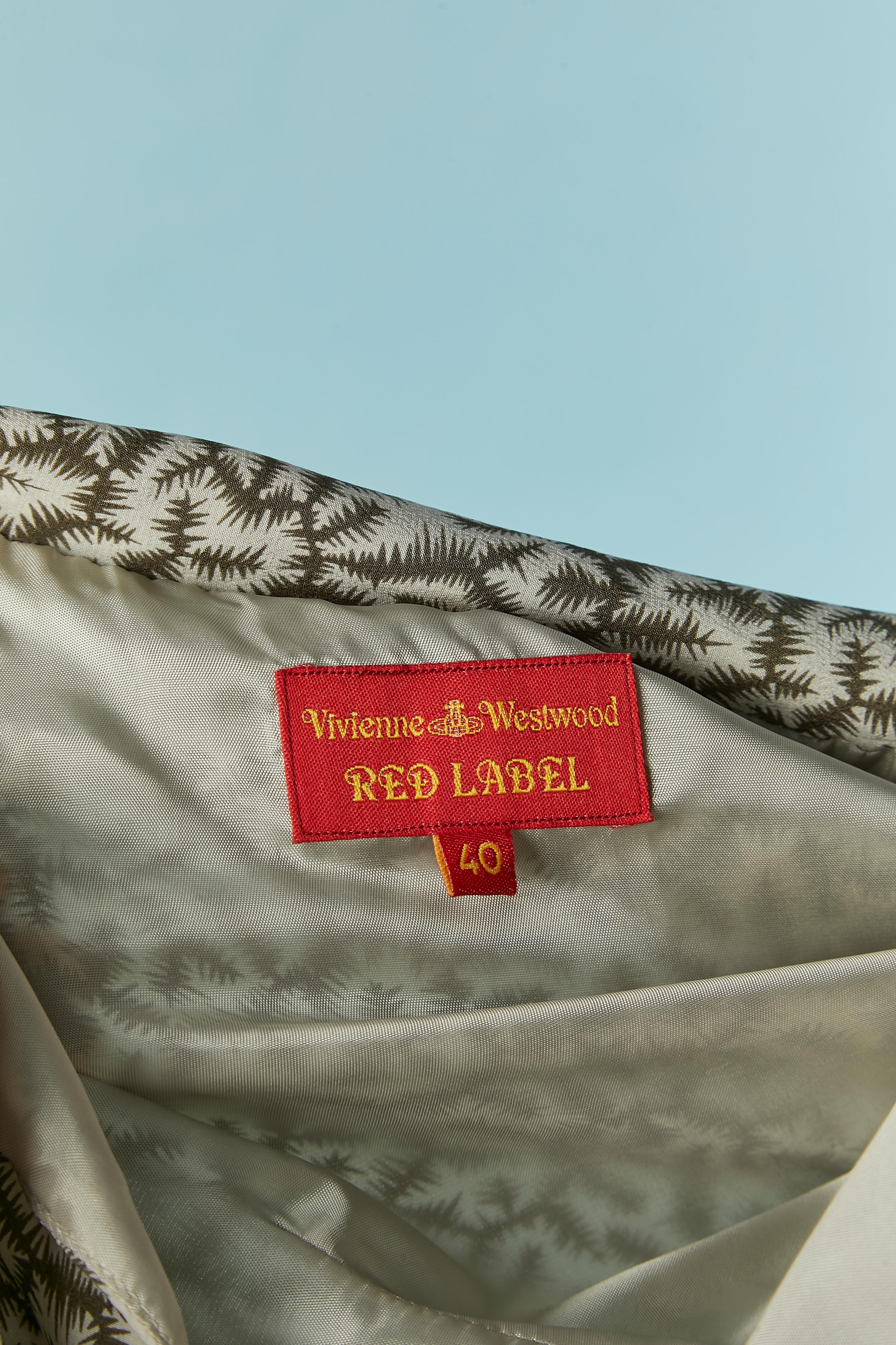 Sleeveless printed wrap silk top Red Label by Vivienne Westwood For Sale 1