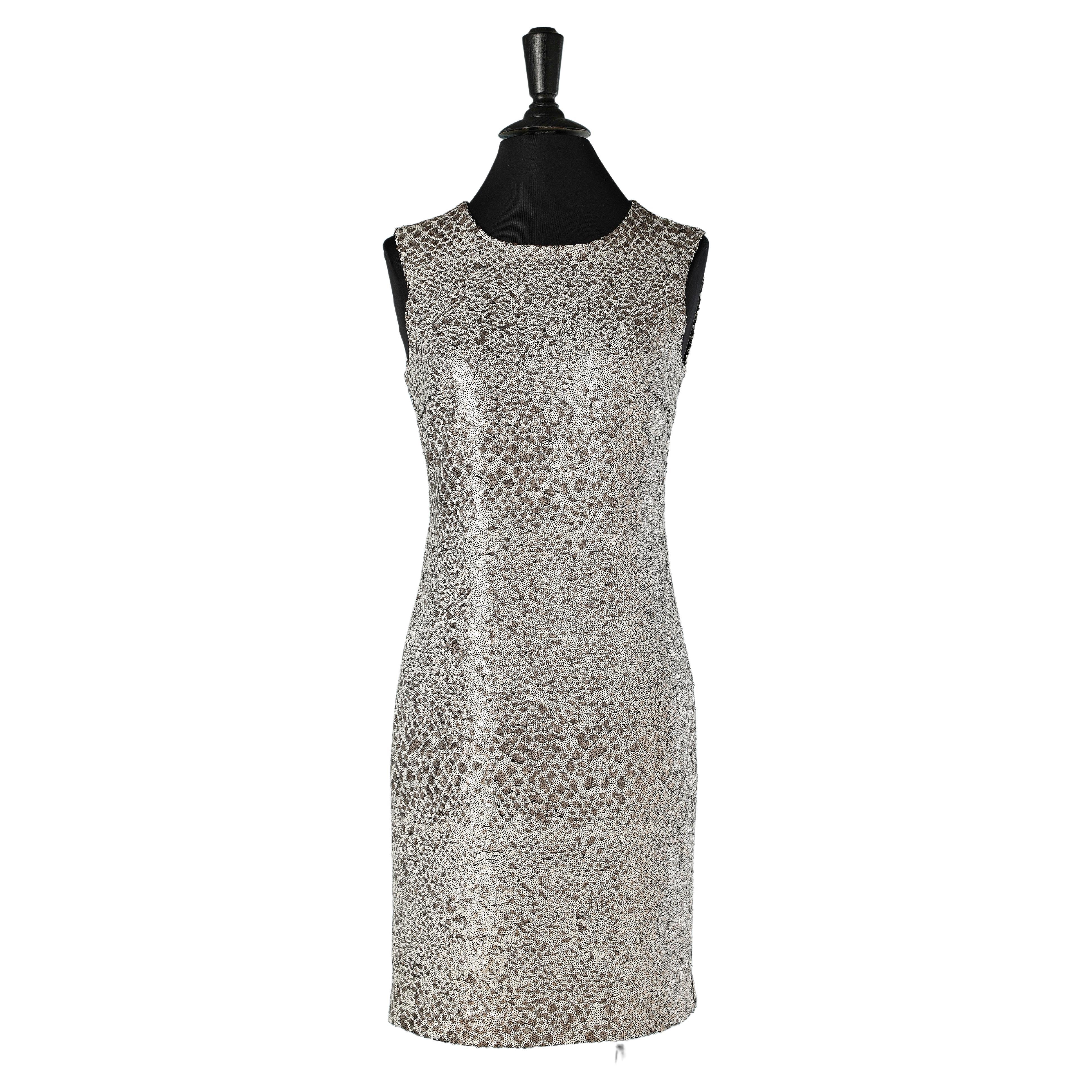 Sleeveless sequin cocktail dress DKNYC  For Sale