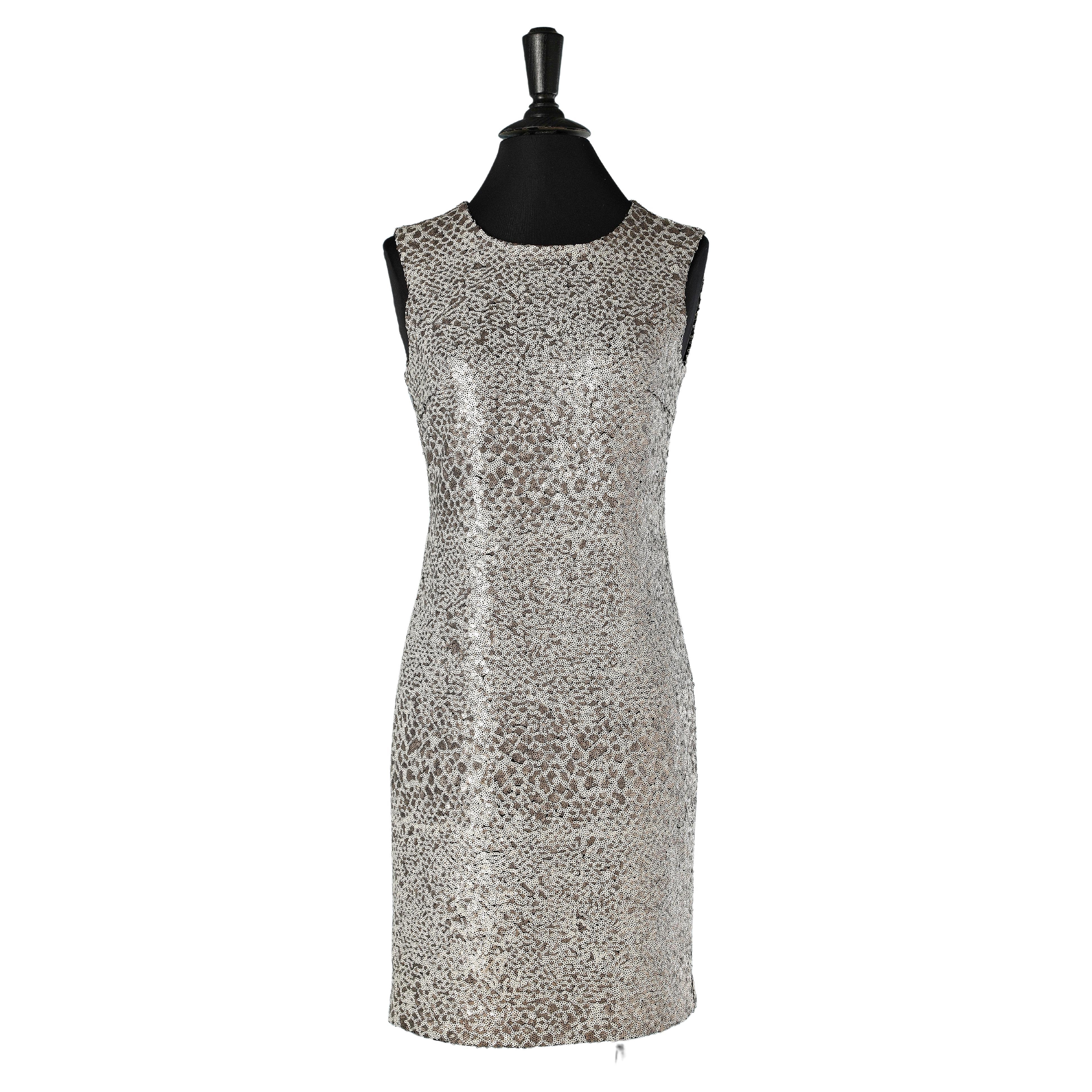 Sleeveless sequin cocktail dress DKNYC