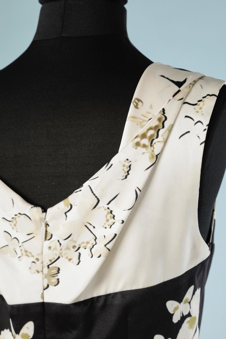 Women's Sleeveless silk dress with butterfly print Versace 