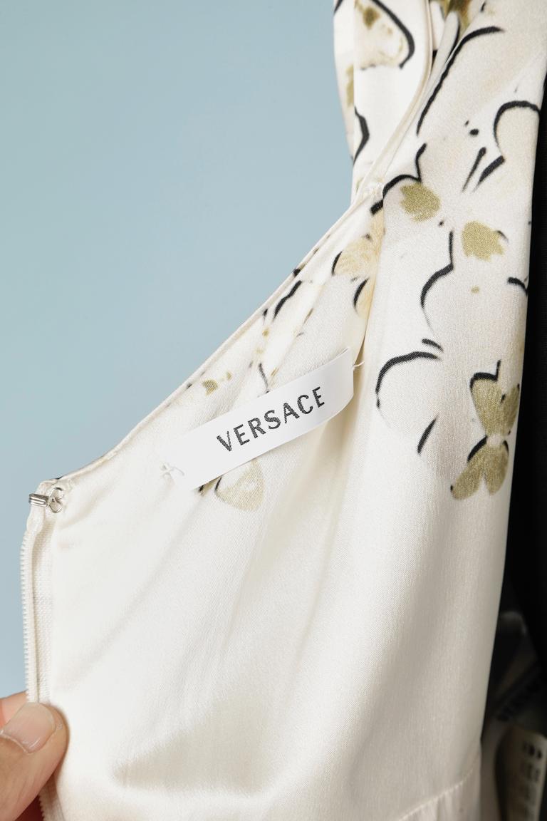 Sleeveless silk dress with butterfly print Versace  2