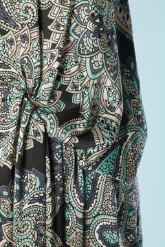 Sleeveless silk Paisley printed evening dress Lanvin by Alber Elbaz SS 2014
