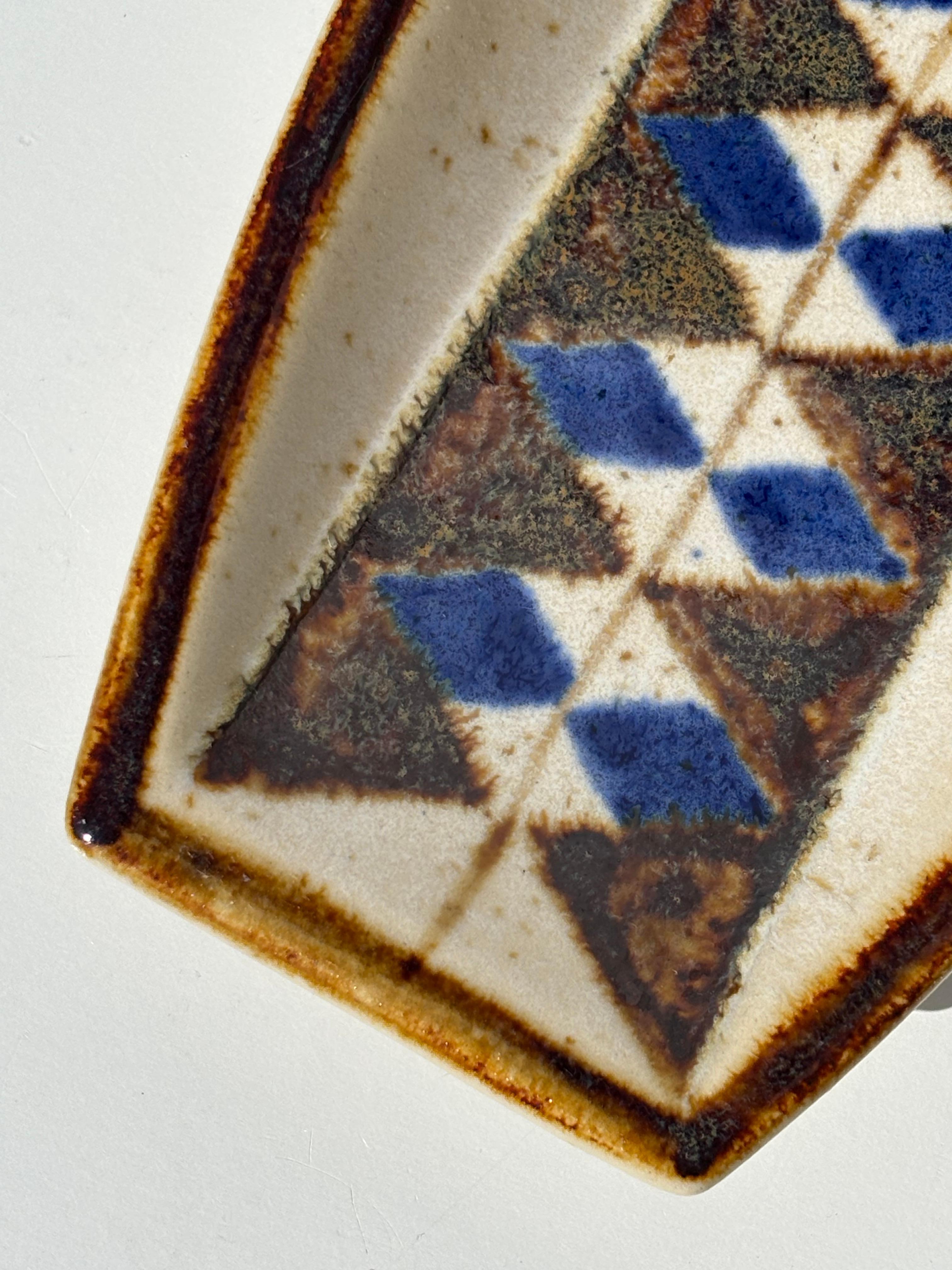 Smaltato Piatto Vide-Poche in gres di Andersen, anni '60 in vendita